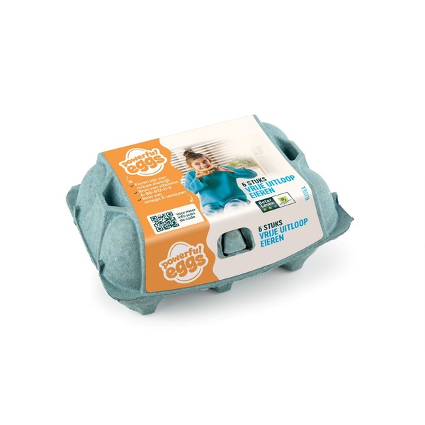 Powerful Eggs vrije uitloopeieren M voorkant