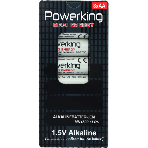 Powerking Batterijen AA 8 stuks voorkant