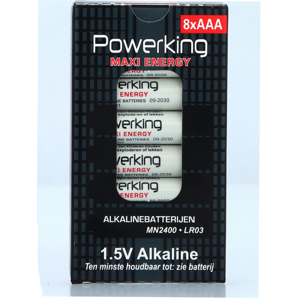 Powerking Batterijen AAA 8 stuks voorkant