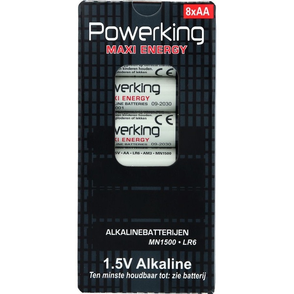 Powerking batterijen alkaline aa voorkant