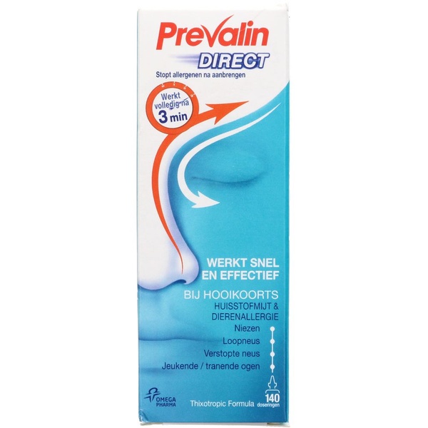 Prevalin Neusspray Direct, 20 Mg voorkant
