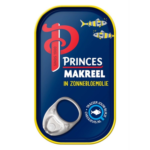 Princes makreel in zonnebloemolie voorkant