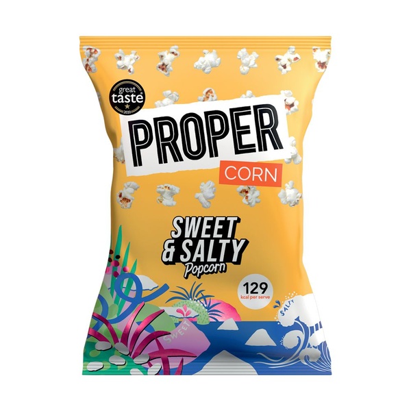 Propercorn popcorn zoet en zout voorkant