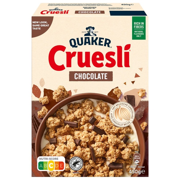 Quaker cruesli chocolade voorkant