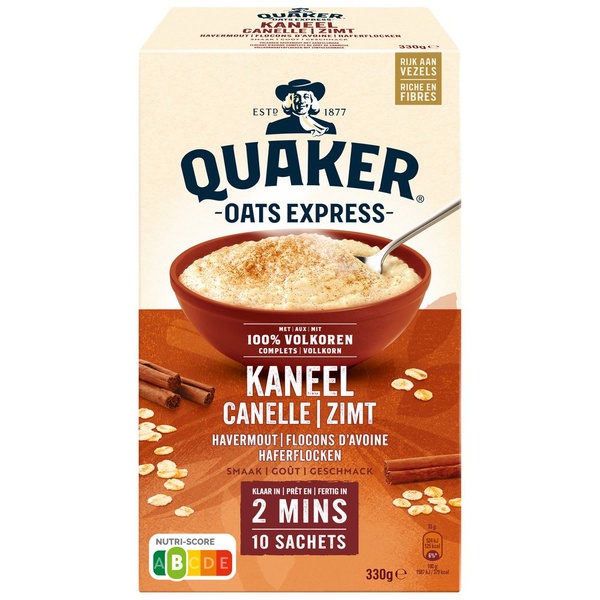 Quaker Oats Express Havermout Kaneel voorkant