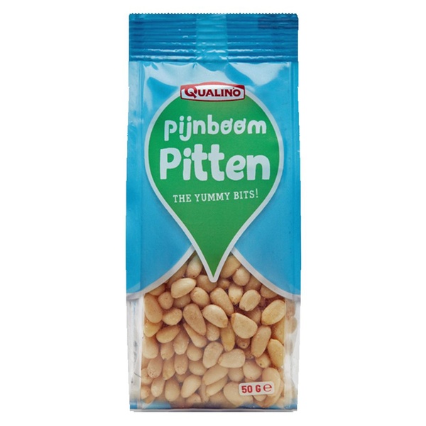 Qualino pijnboompitten voorkant