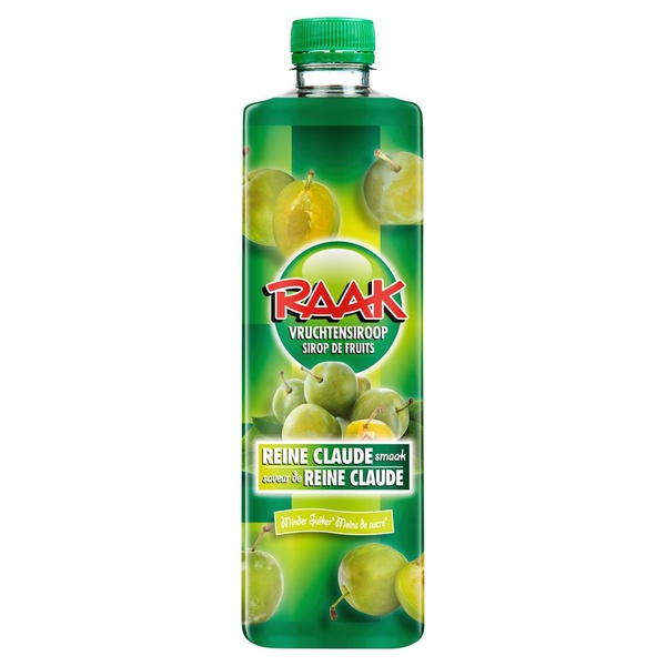 Raak vruchtensiroop reine claude voorkant