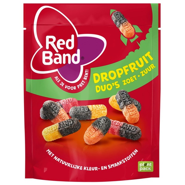 Red Band magic drop fruit duo zoetzuur  voorkant