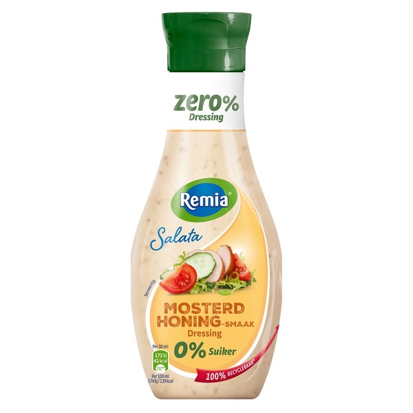 Remia honing mosterdsaus achterkant