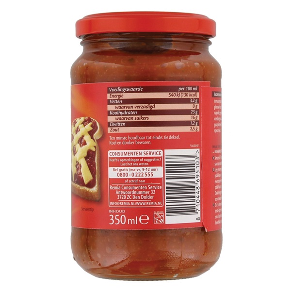 Remia Tosti Spread achterkant