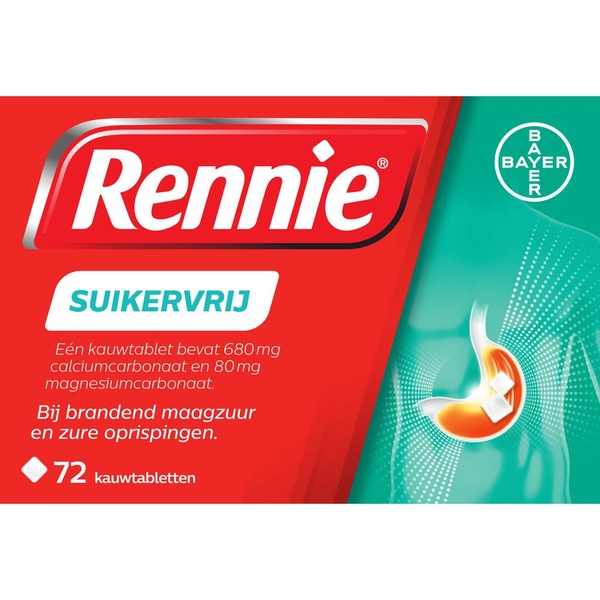 Rennie maagbeschermer suikervrij voorkant