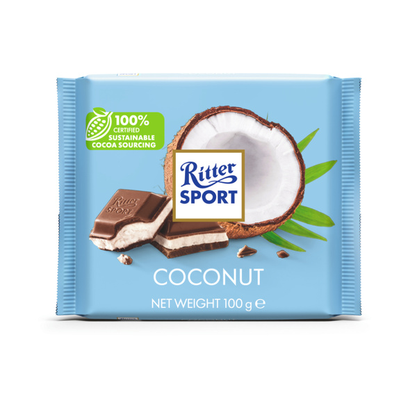 Ritter Sport coconut voorkant