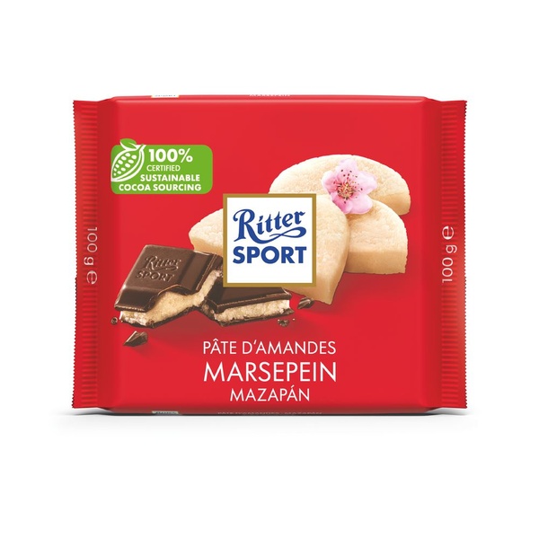 Ritter Sport marsepein voorkant