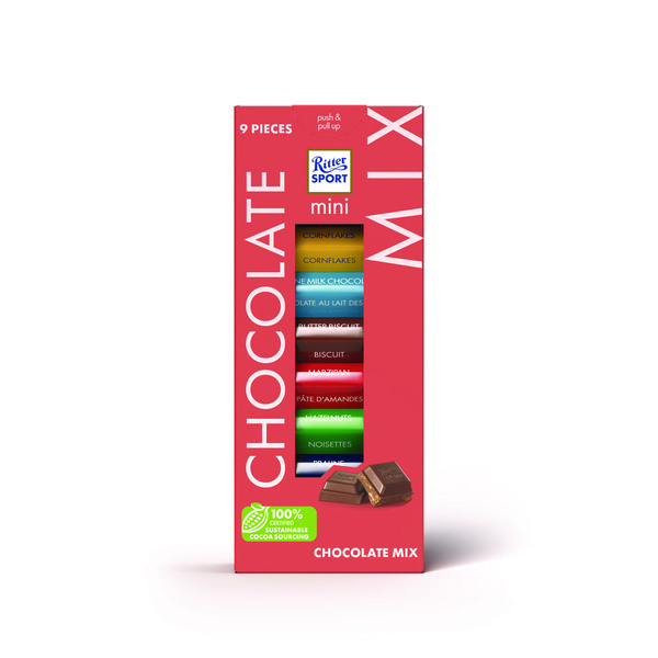 Ritter Sport mini-9 tower chocolate mix voorkant