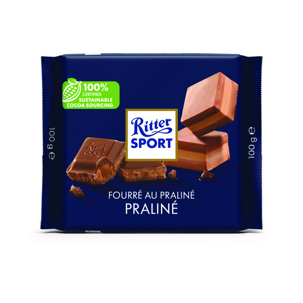 Ritter Sport praline voorkant