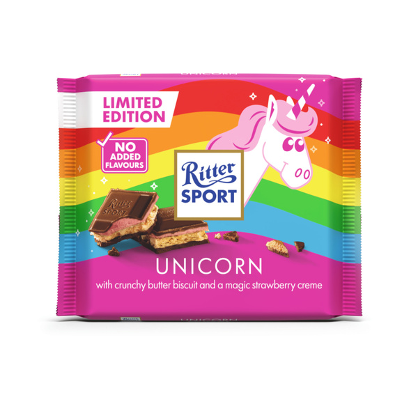 Ritter Sport unicorn voorkant