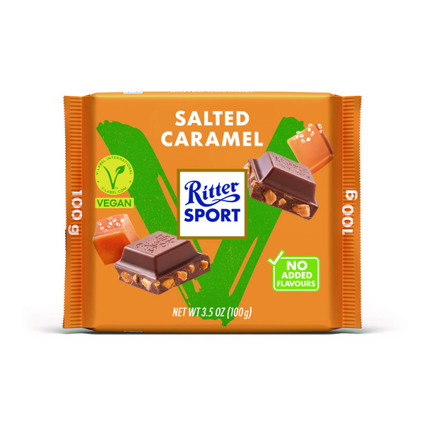 Ritter Sport vegan salted caramel voorkant
