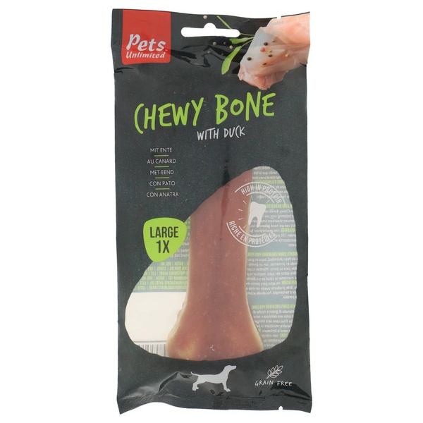 Rosewood chewy bone eend large voorkant