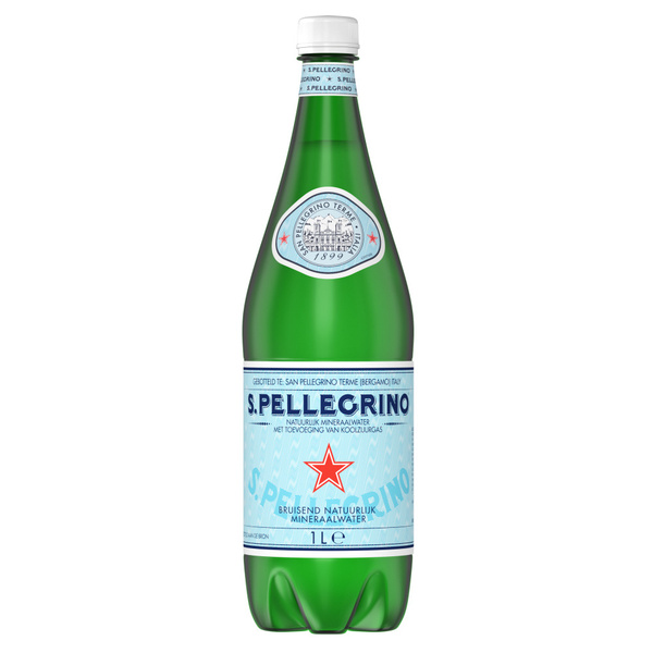 S. Pellegrino San Pellegrino Bruisend mineraalwater 1 liter voorkant