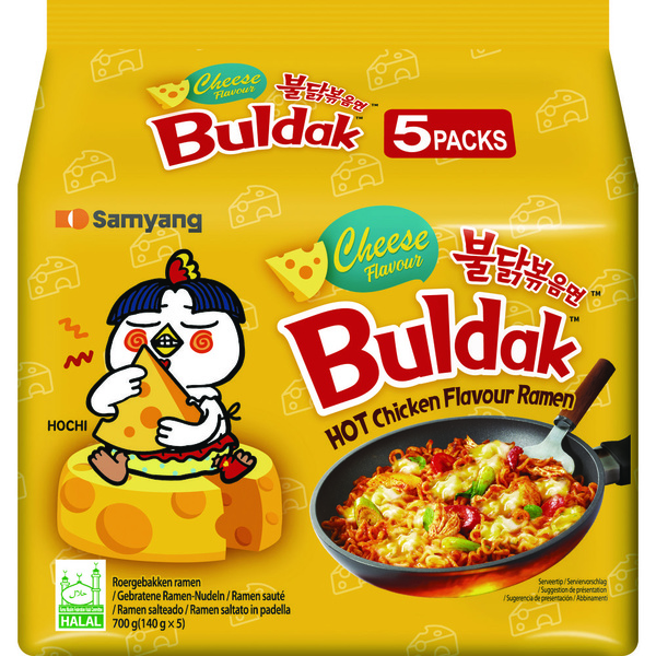 Samyang buldak hot chicken cheese voorkant