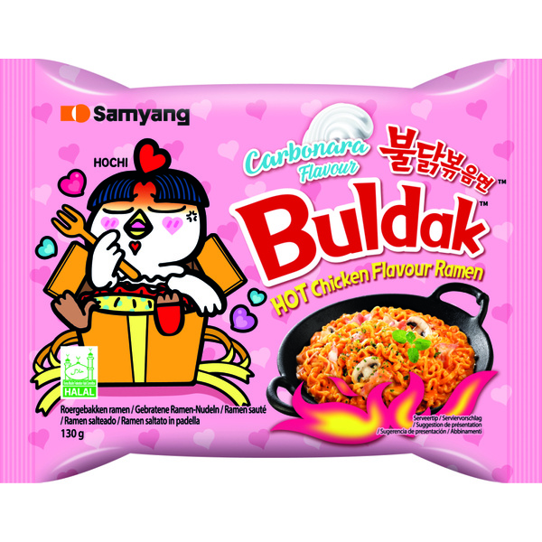 Samyang Noedels Buldak Hot Chicken Carbonara voorkant