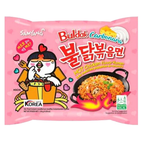 Samyang Roergebakken ramen Carbonara voorkant