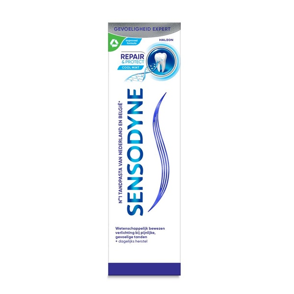 Sensodyne tandpasta repair & protect voorkant