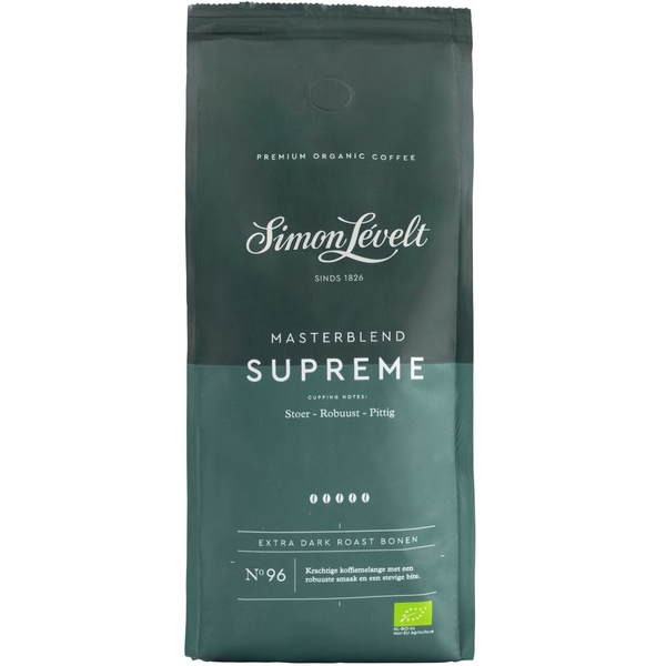 Simon Lévelt koffiebonen masterblend supreme voorkant