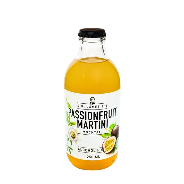 Sir. James 101 passionfruit martini mocktail alcohol free voorkant