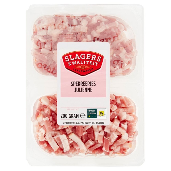 Slagerskwaliteit spekreepjes julienne voorkant