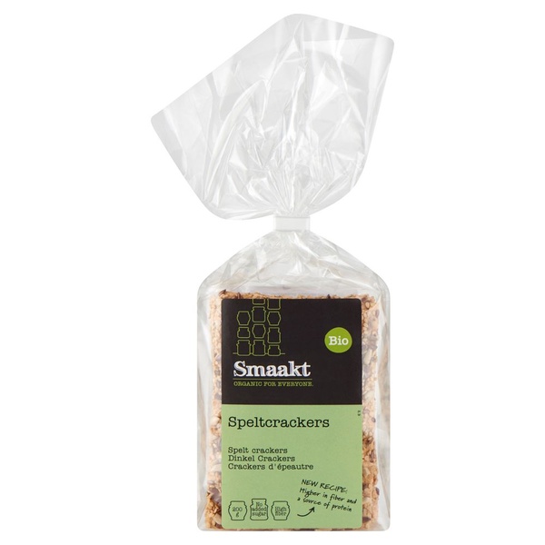 Smaakt Crackers Spelt voorkant