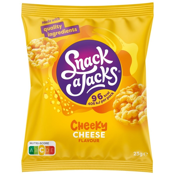 Snack a Jacks crispy cheese 23 gram voorkant