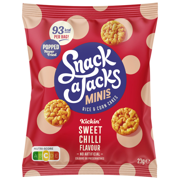 Snack a Jacks Rijstwafels Mini's Sweet Chili voorkant