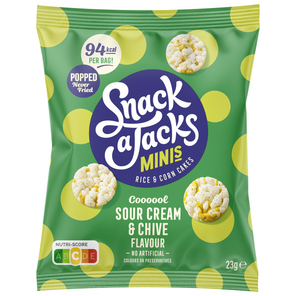 Snack a Jacks Snack a Jacks Snack Mini's Sour Cream voorkant