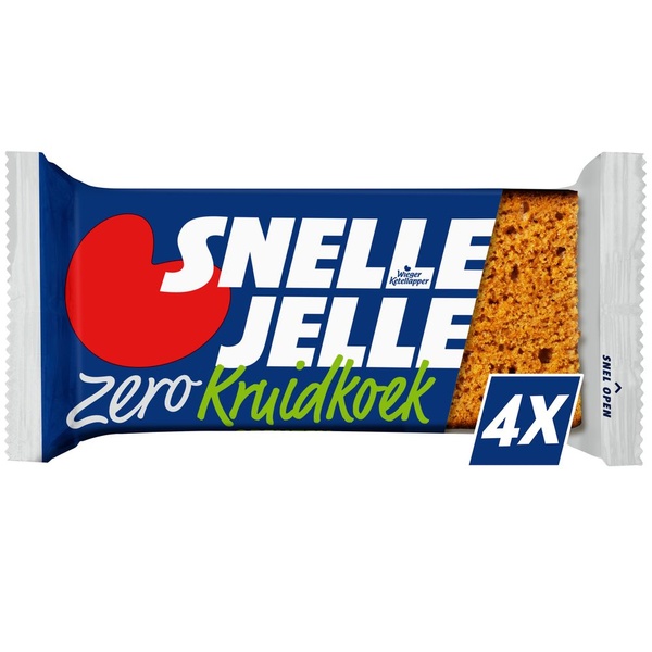Snelle Jelle kruidkoek zero repen voorkant