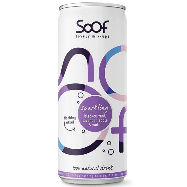 Soof frisdrank blackcurrant lavender apple voorkant