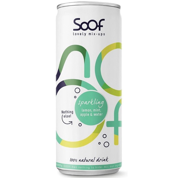 Soof frisdrank lemon mint apple voorkant