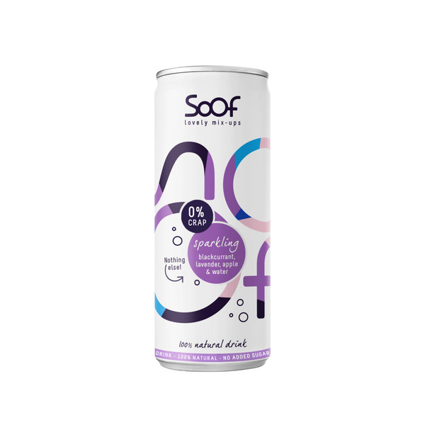 Soof Soof blackcurrent, lavender & apple 250 ml voorkant