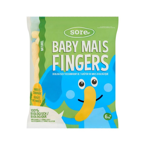 Sore baby mais fingers naturel voorkant