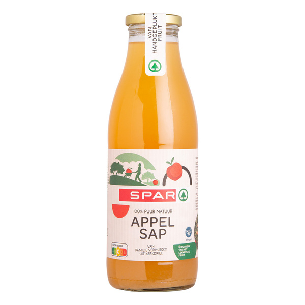 Spar appelsap 750 ml voorkant