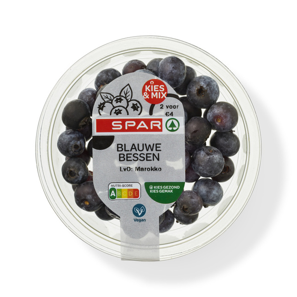 Spar blauwe bessen 100 gram voorkant