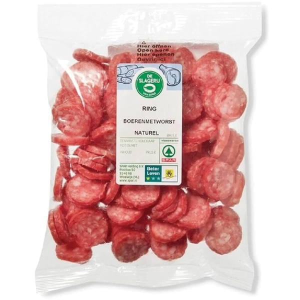 Spar boeren metworst voorkant