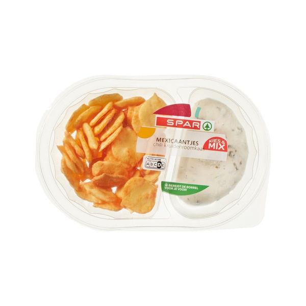 Spar duo verpakking chili kruidenroomkaas met mexicaantjes voorkant