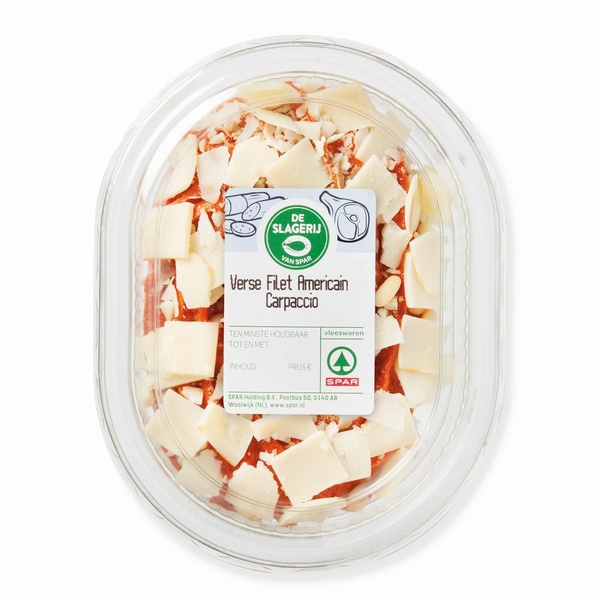 Spar filet carpaccio voorkant