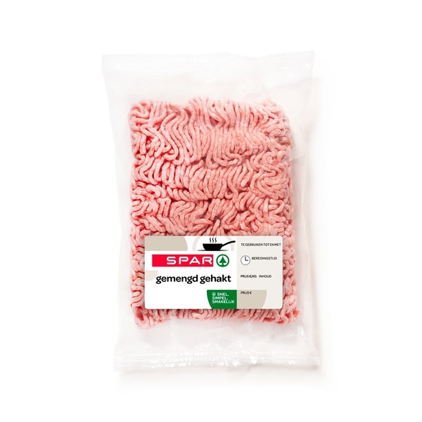 Spar gehakt gemengd voorkant