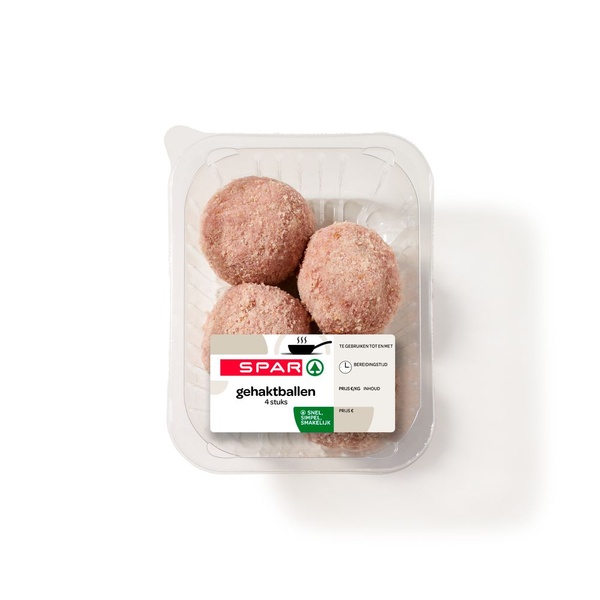 Spar gehaktballen 4 stuks voorkant