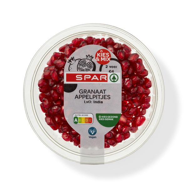 Spar granaatappel pitjes 90 gram voorkant