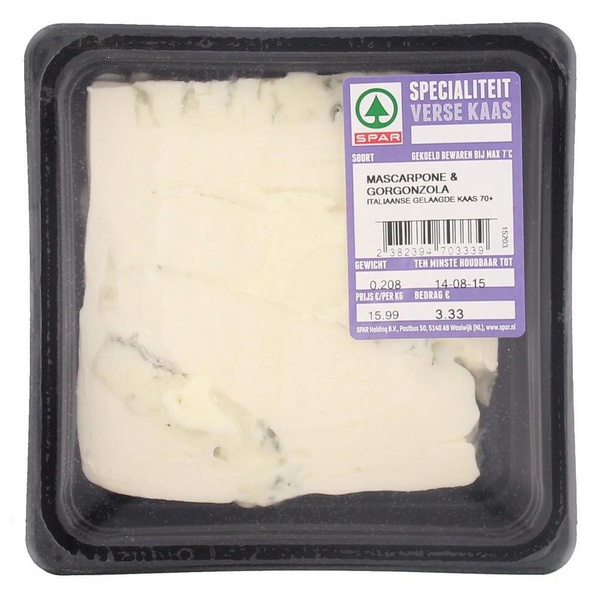 Spar Kaasspecialiteit Mascarpona gorgonzola voorkant