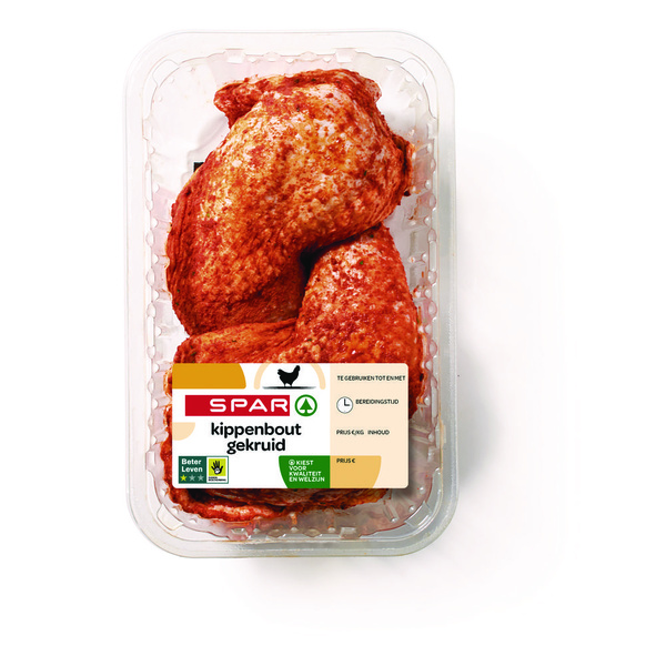 Spar kippenbouten gekruid voorkant