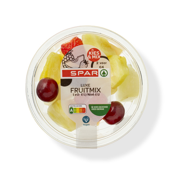 Spar luxe fruitmix 150 gram voorkant